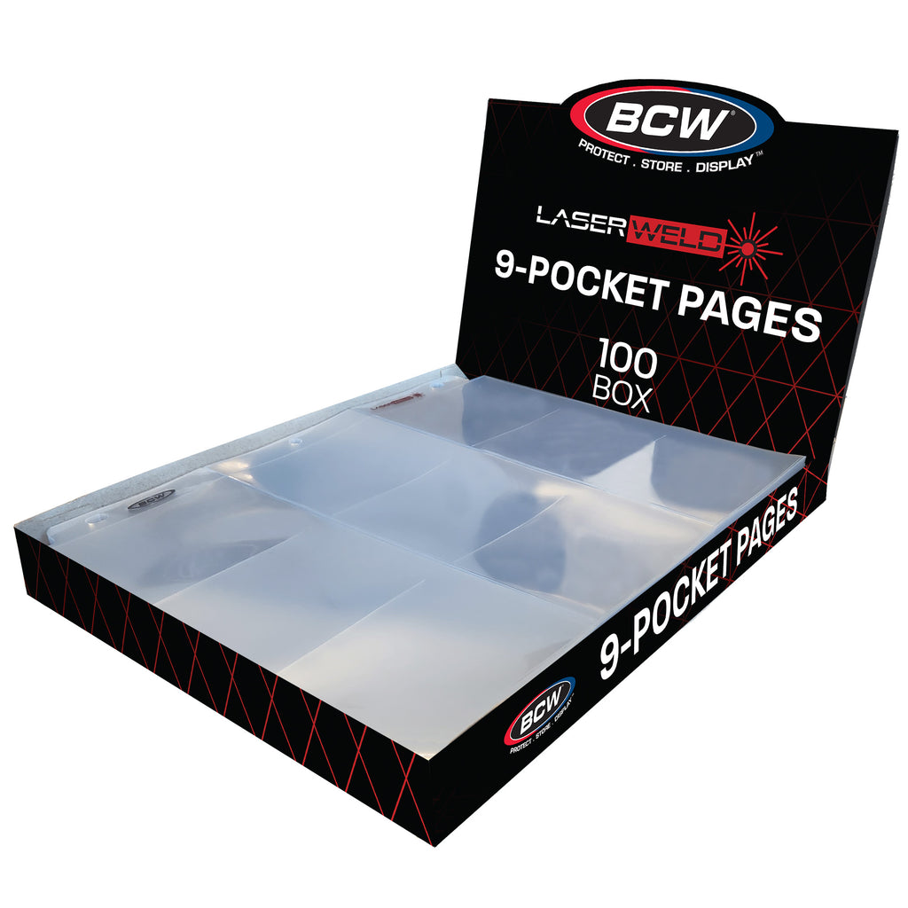BCW LaserWeld 9-Pocket Page (100 CT. Box)