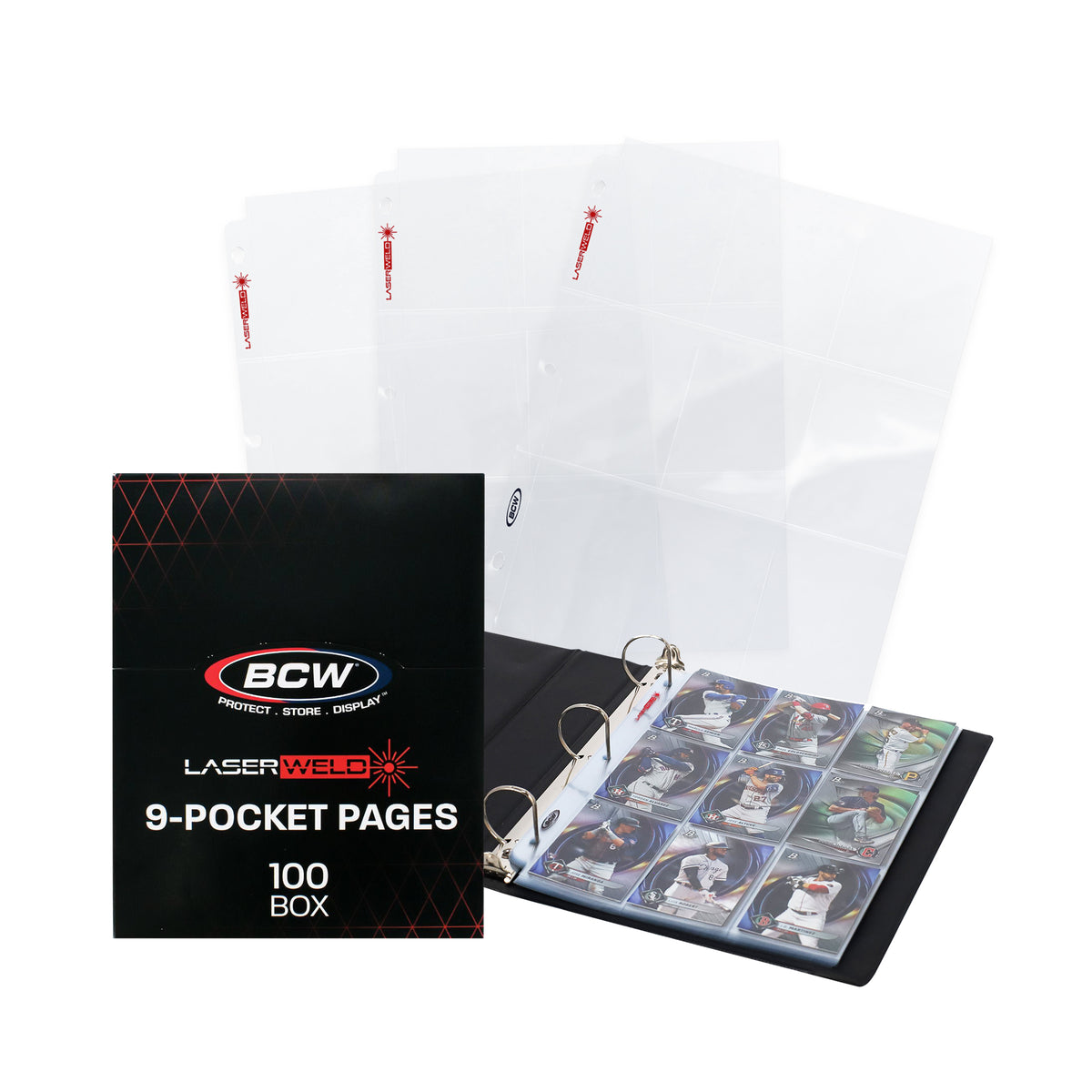 BCW LaserWeld 9-Pocket Page (100 CT. Box)