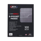 BCW LaserWeld 9-Pocket Page (100 CT. Box)