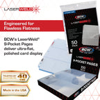 BCW LaserWeld 9-Pocket Page (50 CT. Pack)