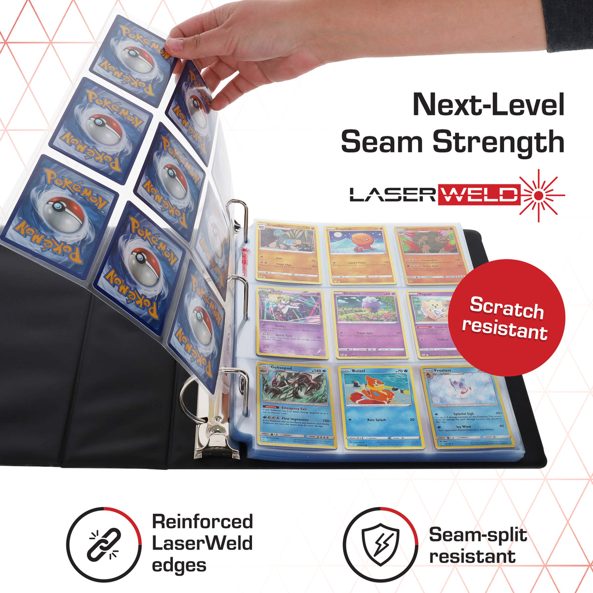BCW LaserWeld 9-Pocket Page (50 CT. Pack)