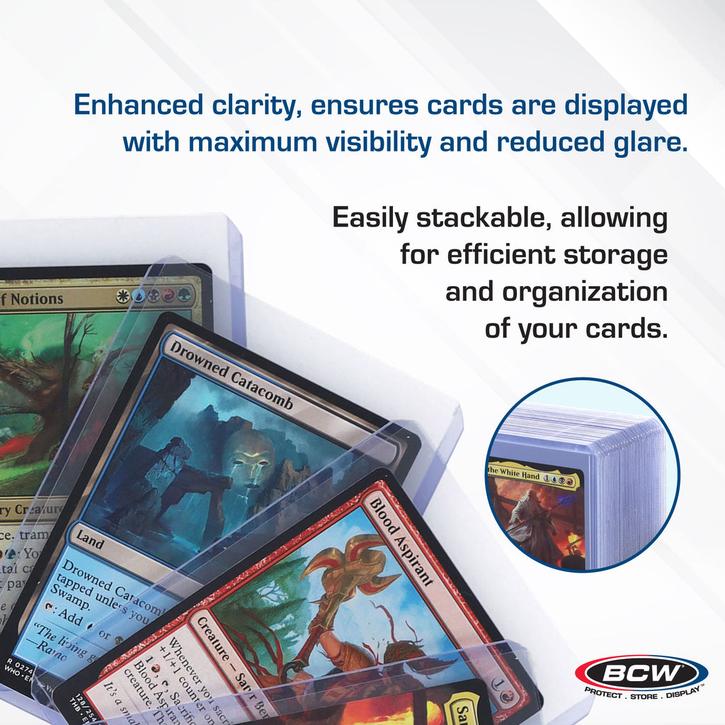BCW 3x4 Topload Card Holder - Premium