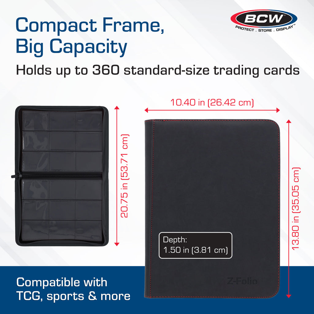 BCW Z-Folio 9-Pocket Album - Black
