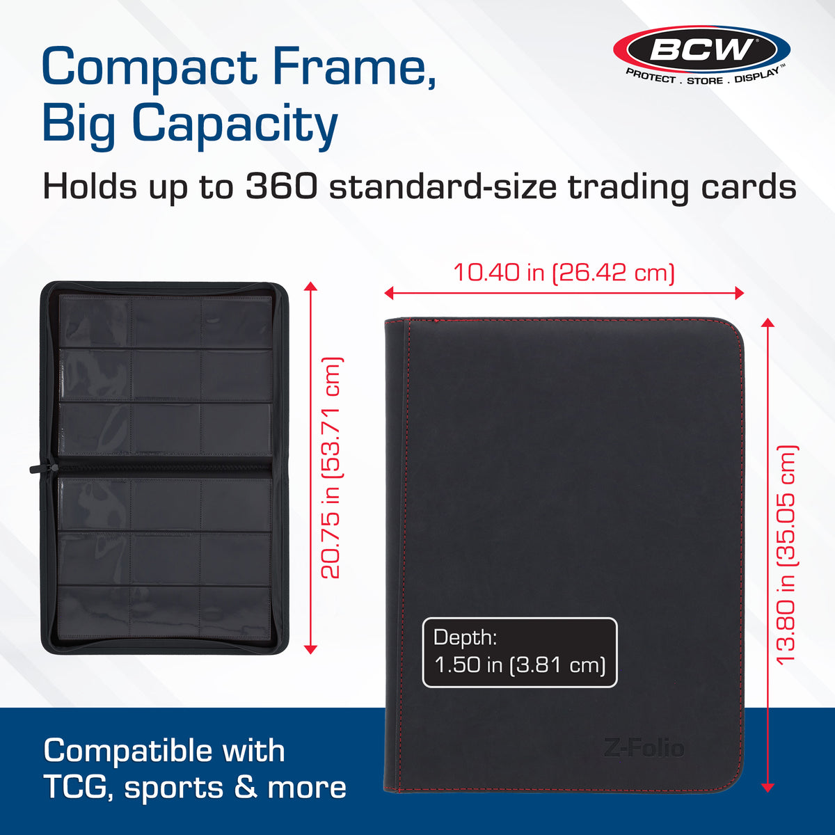 BCW Z-Folio 9-Pocket Album - Black