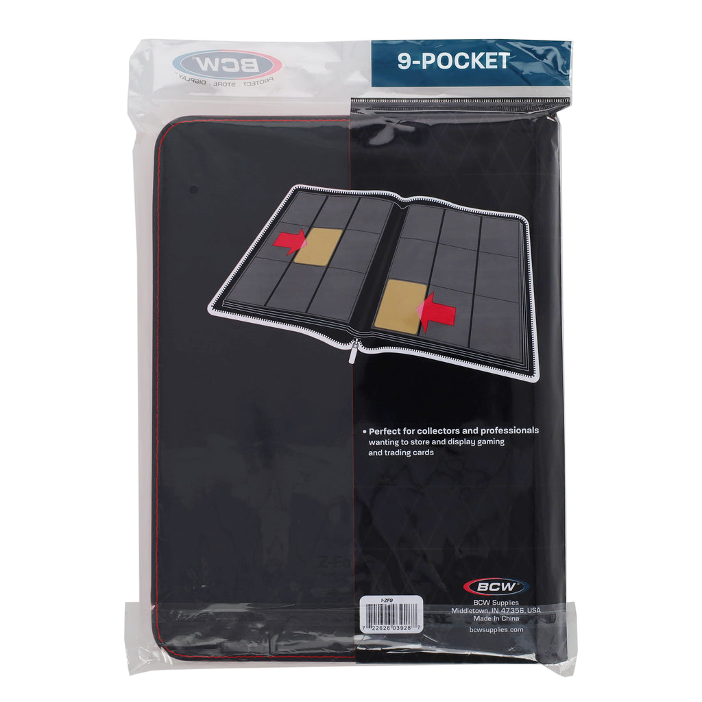 BCW Z-Folio 9-Pocket Album - Black
