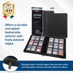 BCW Z-Folio 9-Pocket LX Album - Toploaders - Black