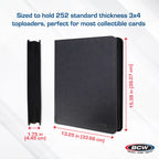 BCW Z-Folio 9-Pocket LX Album - Toploaders - Black