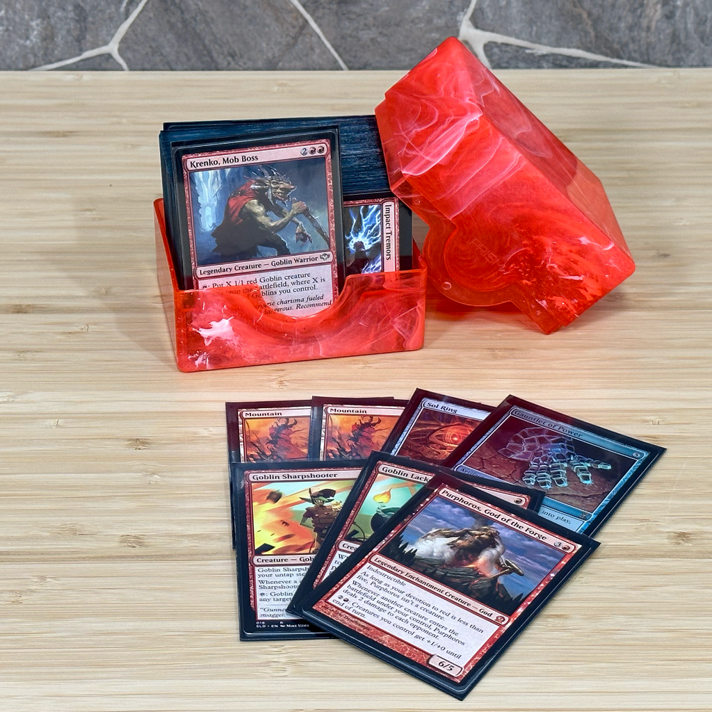 BCW Prism Deck Case - Carnelian Red