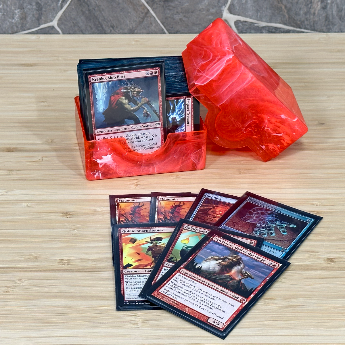BCW Prism Deck Case - Carnelian Red