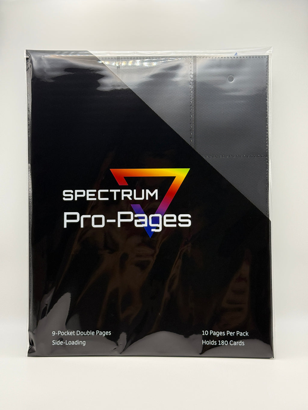 BCW Side Loading 18-Pocket Pro Pages (10 count) - Black