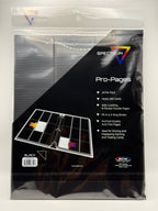 BCW Side Loading 18-Pocket Pro Pages (10 count) - Black