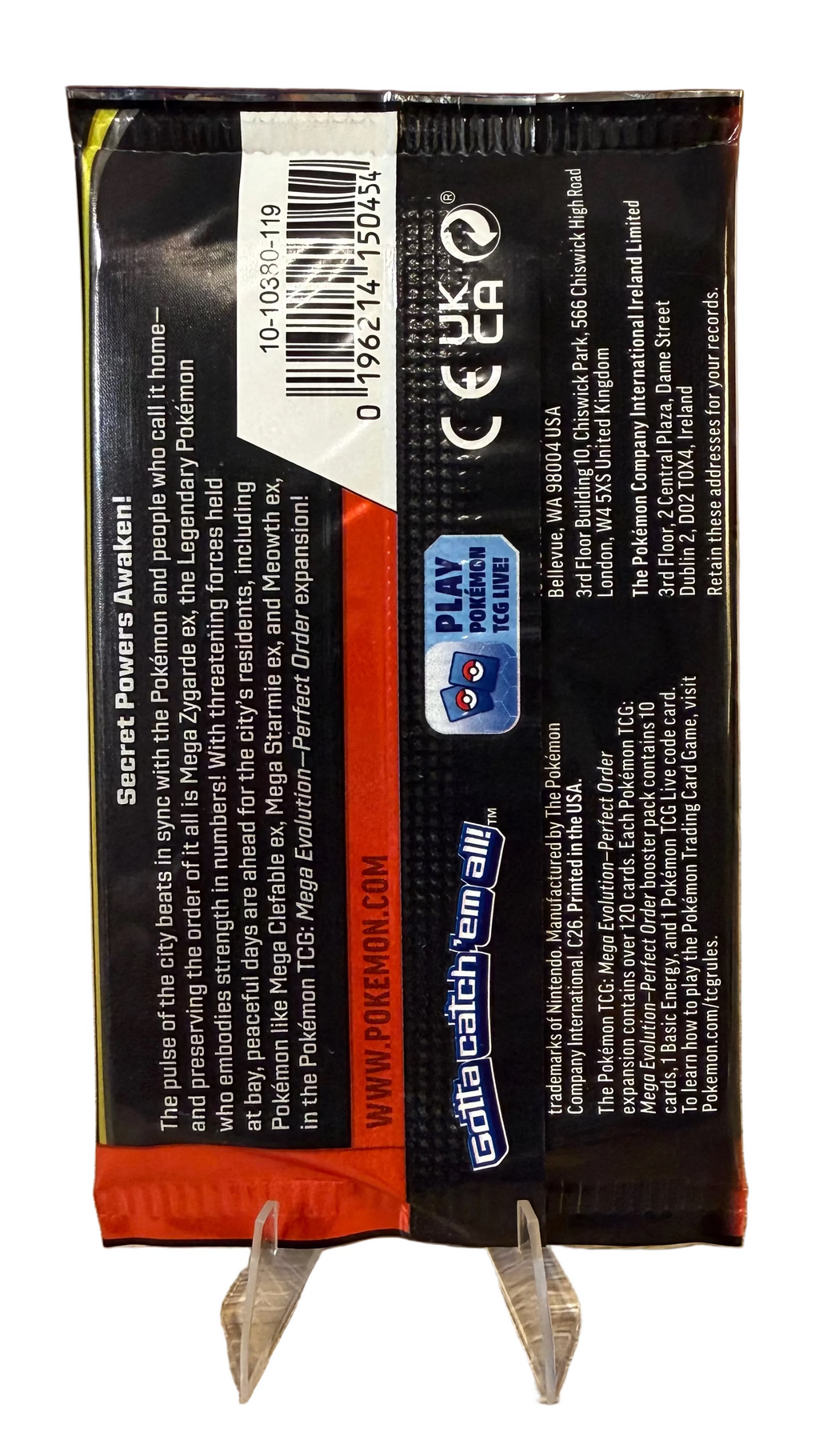 Pokemon Mega Evolution Perfect Order Booster Pack