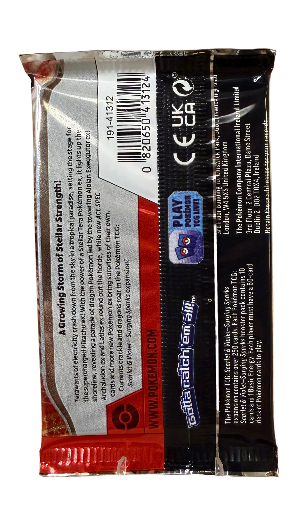 Pokemon Scarlet and Violet Surging Sparks Booster Pack
