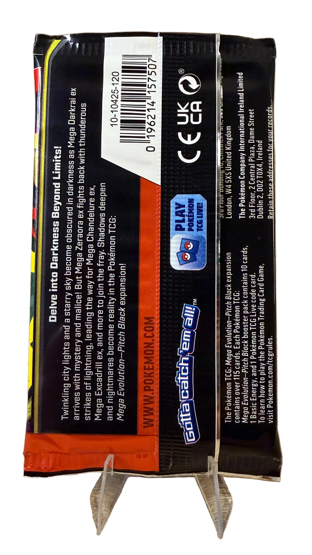 Pokemon Mega Evolution Pitch Black Booster Pack