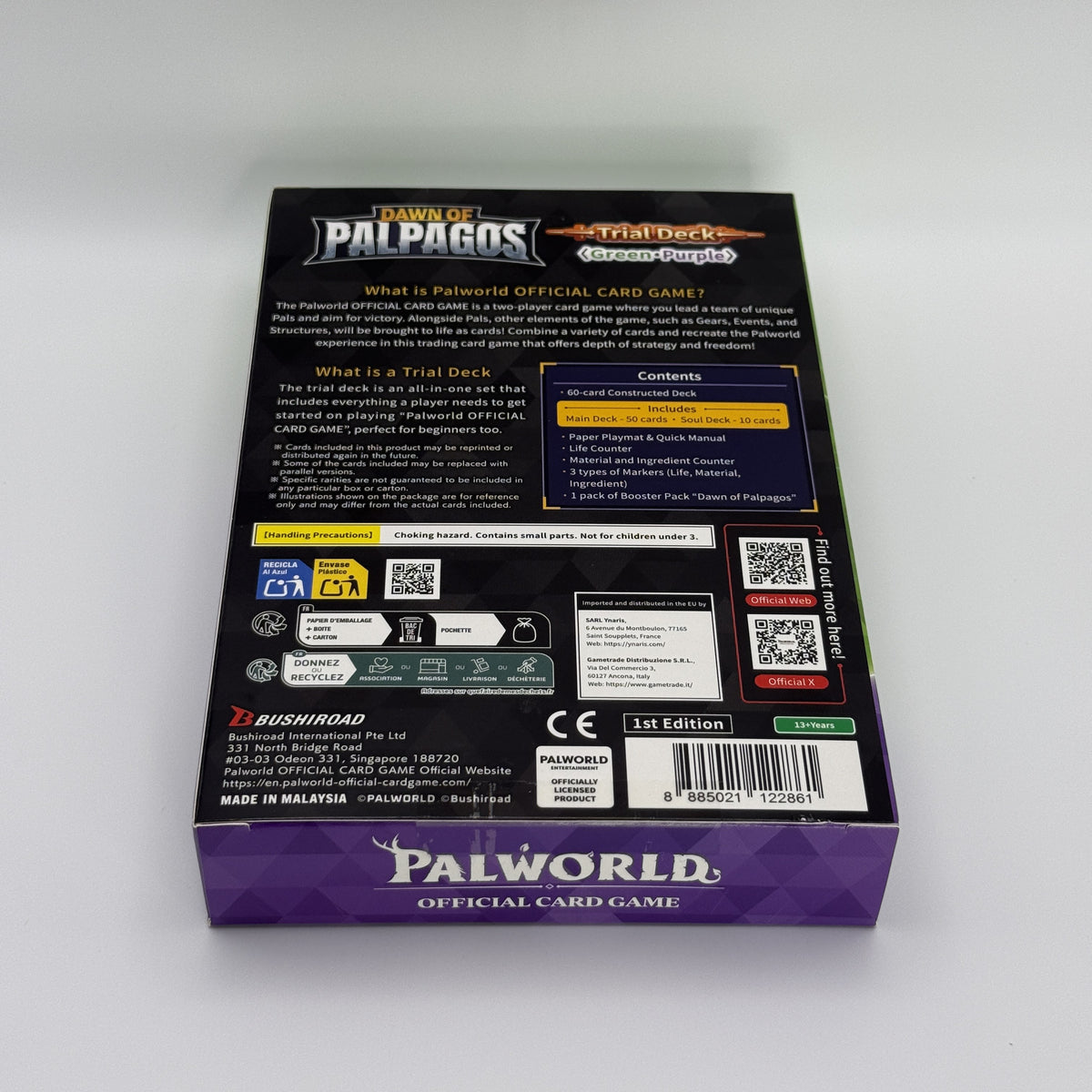 *1st Edition* Palworld Dawn of Palpagos Green and Purple Trial Deck English