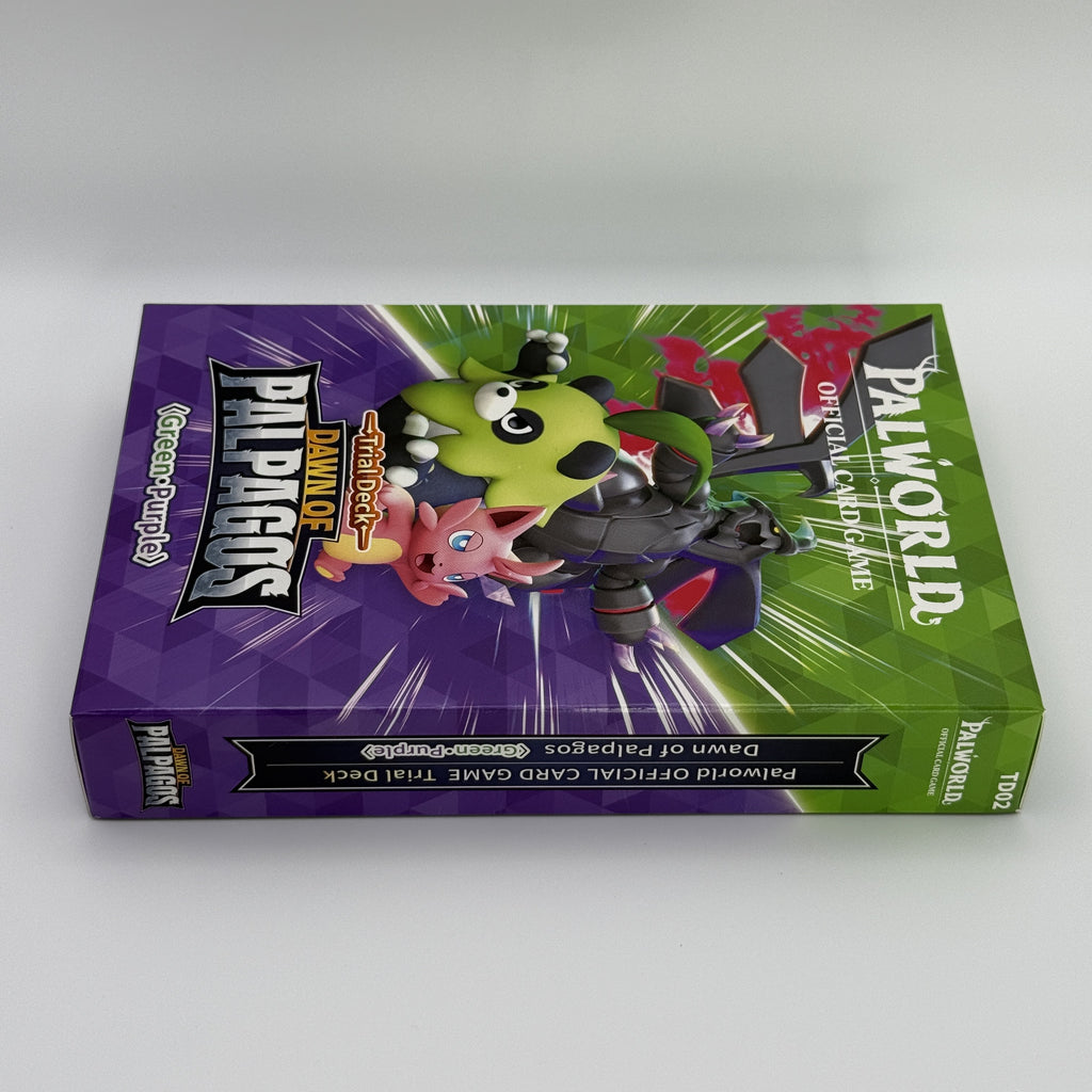 *1st Edition* Palworld Dawn of Palpagos Green and Purple Trial Deck English