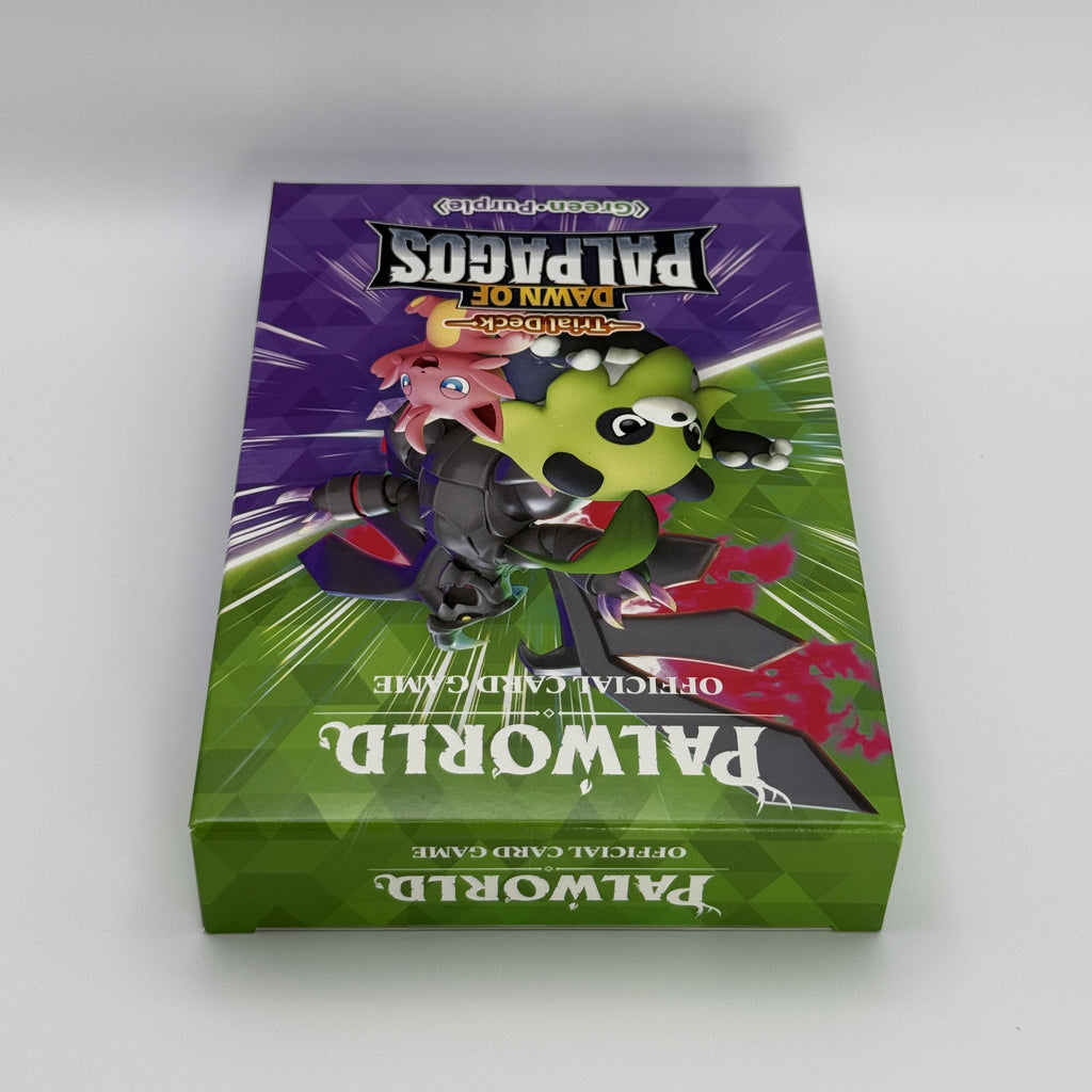 *1st Edition* Palworld Dawn of Palpagos Green and Purple Trial Deck English