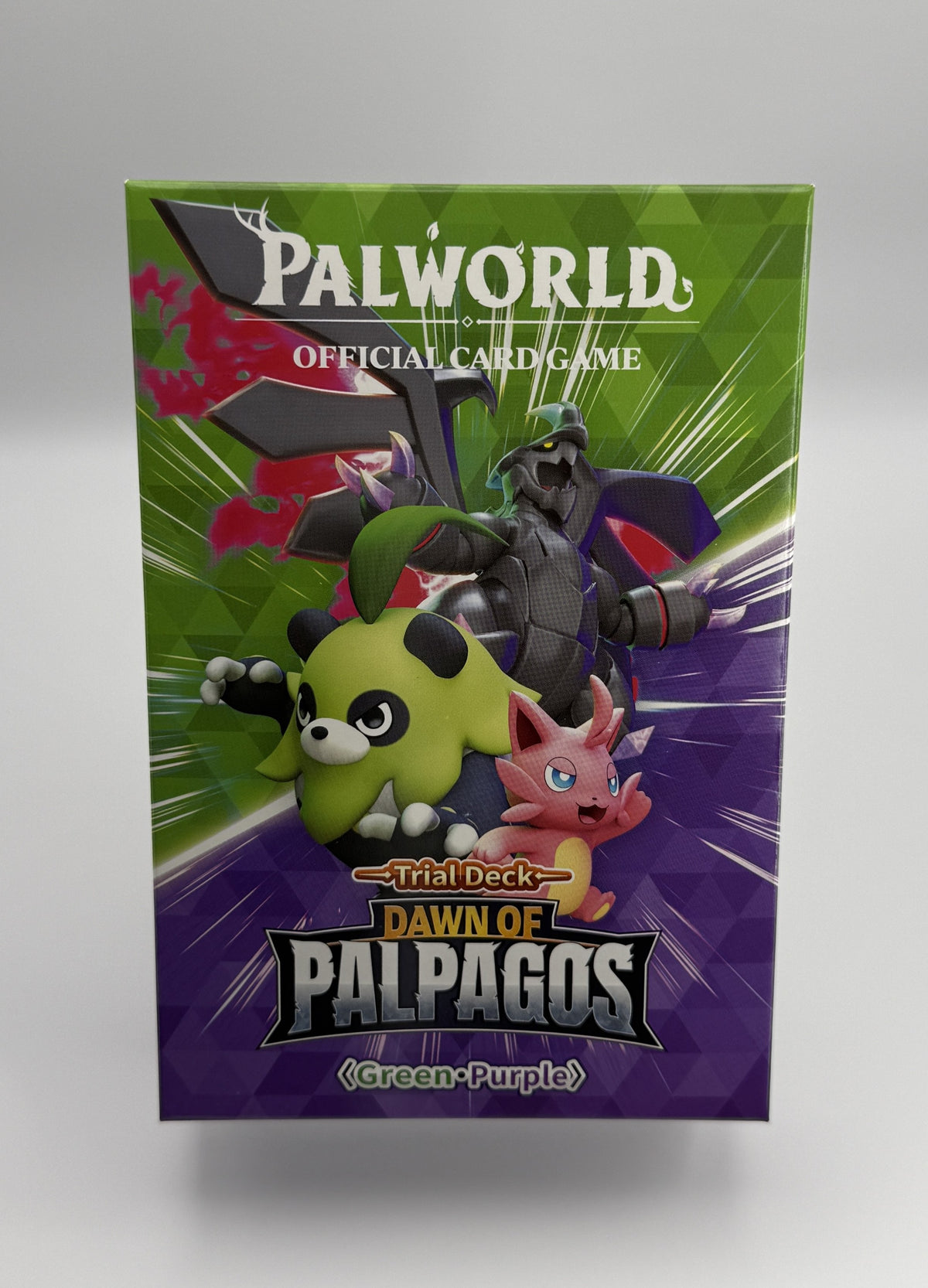 *1st Edition* Palworld Dawn of Palpagos Green and Purple Trial Deck English
