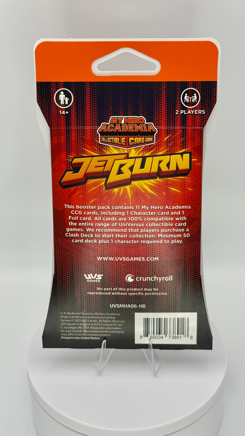 My Hero Academia Jet Burn (Series 6) Sleeved Booster Pack Box English TCG